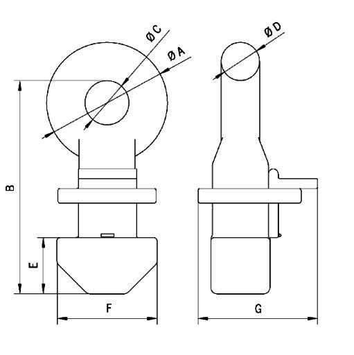 CLT lifting lug dimensions